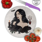 19636 vampire gothic lady chopping board 2