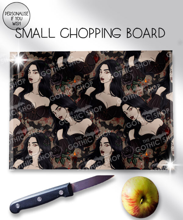 19636 vampire gothic lady chopping board 4
