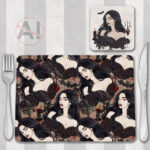 19637 vampire gothic lady placemat 1