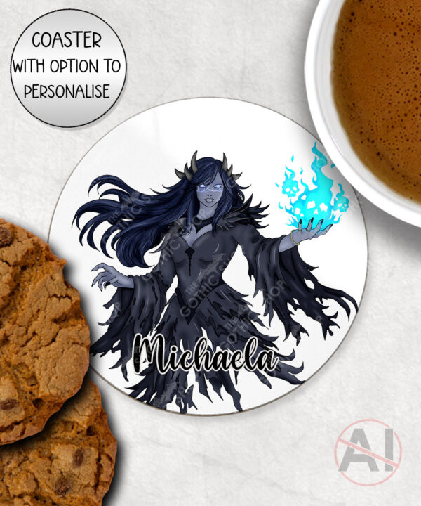 19650 personalised wraithe ghost gothic coaster 1