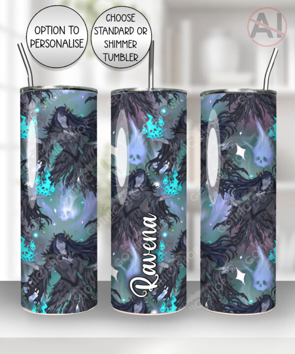 19652 personalised wraithe ghost gothic tumbler 3