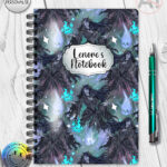 19654 personalised wraithe ghost gothic a5 notebook 1