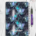 19654 personalised wraithe ghost gothic a5 notebook 2