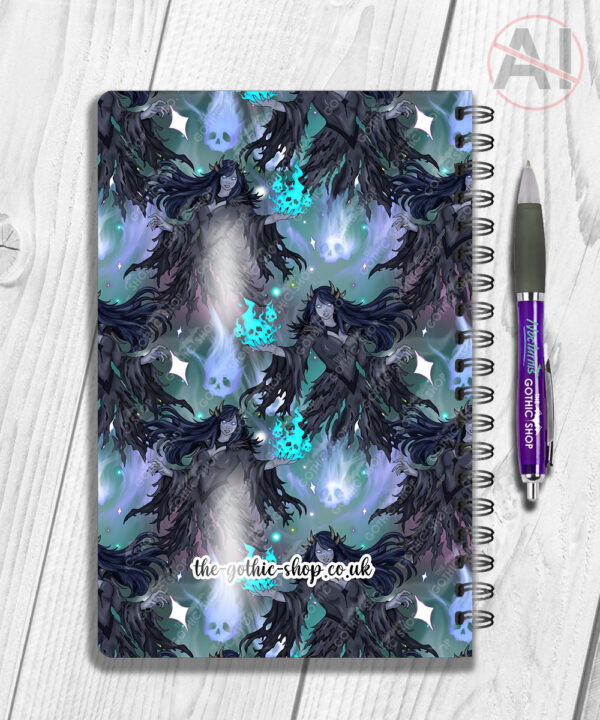 19654 personalised wraithe ghost gothic a5 notebook 2