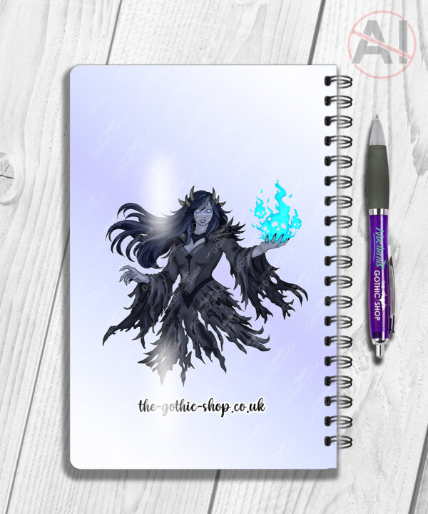 19654 personalised wraithe ghost gothic a5 notebook 5