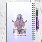 19661 personalised tattooed goddess a5 notebook 2