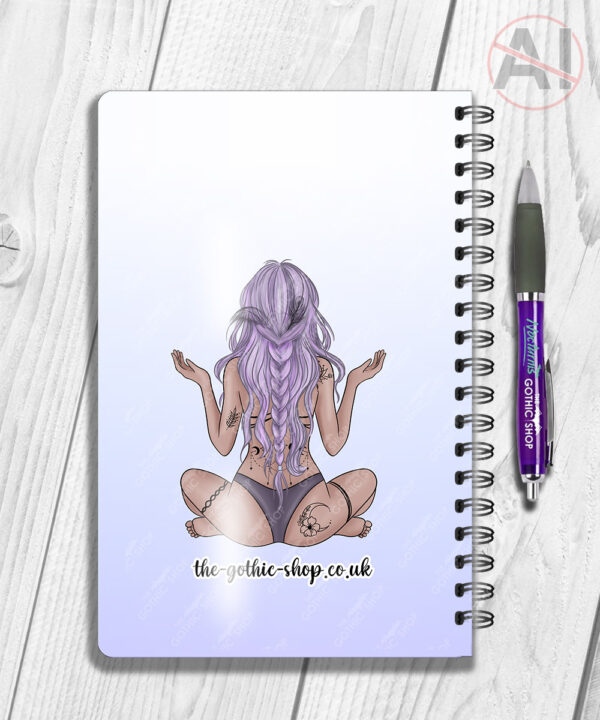 19661 personalised tattooed goddess a5 notebook 2