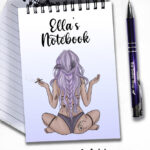19661 personalised tattooed goddess a6 notebook 1
