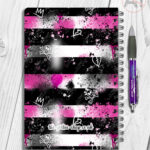 19675 grunge stripe notebook 2