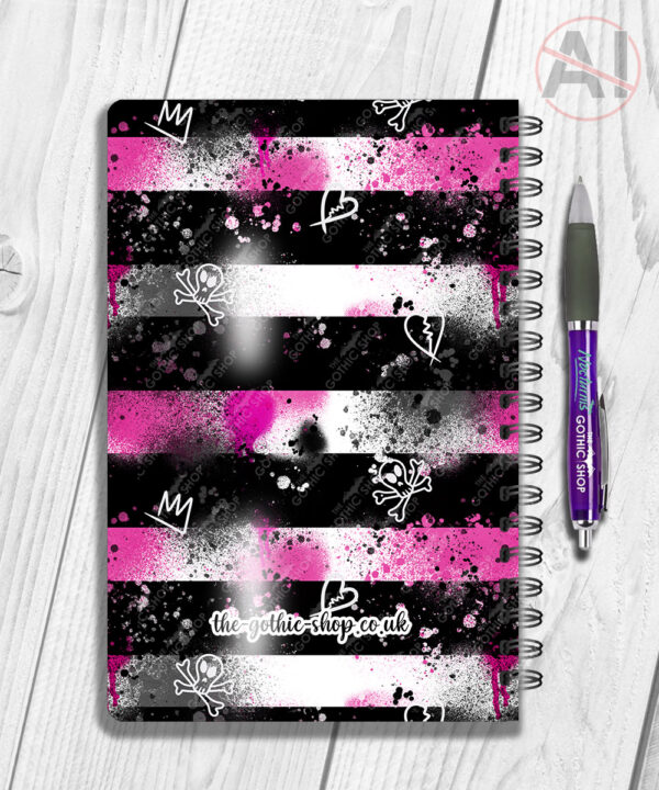 19675 grunge stripe notebook 2