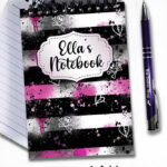 19675 grunge stripe notebook 3