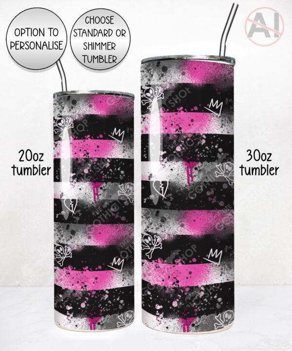 19676 grunge stripe tumbler 1