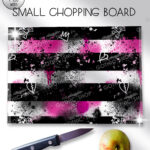 19677 grunge stripe chopping board 1