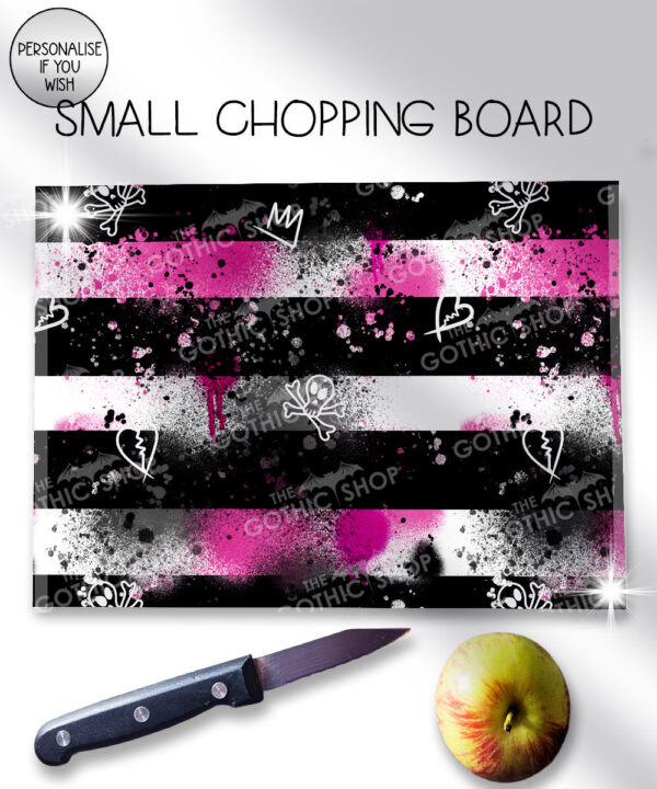 19677 grunge stripe chopping board 1