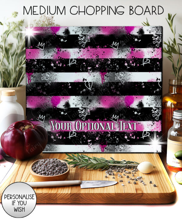 19677 grunge stripe chopping board 2