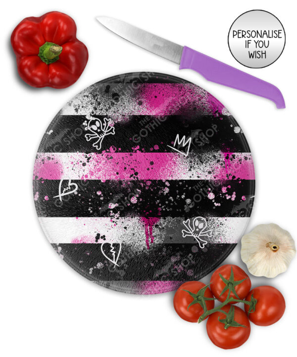 19677 grunge stripe chopping board 3