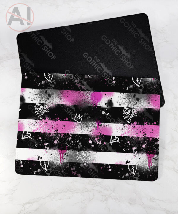 19678 grunge stripe gothic place mat 2
