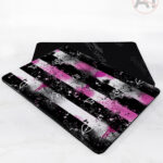 19678 grunge stripe gothic place mat 3