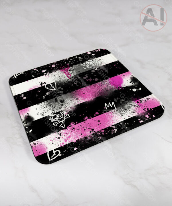 19678 grunge stripe gothic place mat 5