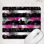 19679 grunge stripe gothic mouse mat 1