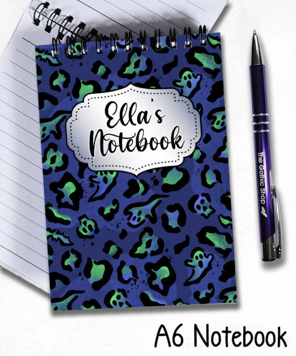 19681 death leopard gothic a6 notebook 3