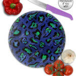 19683 death leopard gothic glass chopping board 3