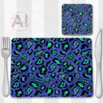 19684 death leopard gothic placemat coaster 1