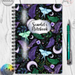 19690 personalised bats gothic notebook 1
