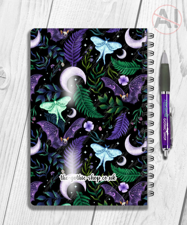 19690 personalised bats gothic notebook 2