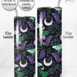 19691 personalised bats gothic tumbler 1
