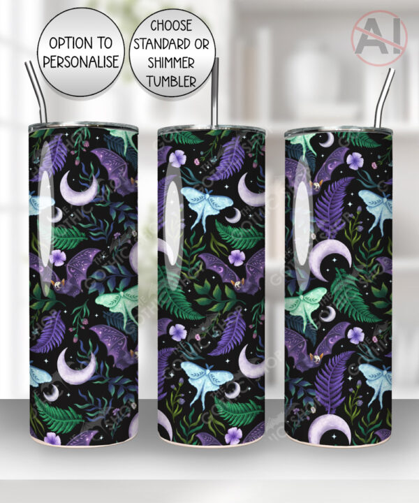 19691 personalised bats gothic tumbler 2