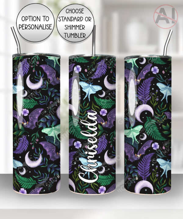 19691 personalised bats gothic tumbler 3