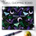 19692 personalised bats gothic chopping board 2