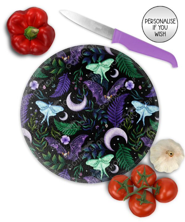 19692 personalised bats gothic chopping board 3