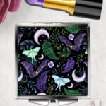 19696 personalised bats gothic compact mirror 2