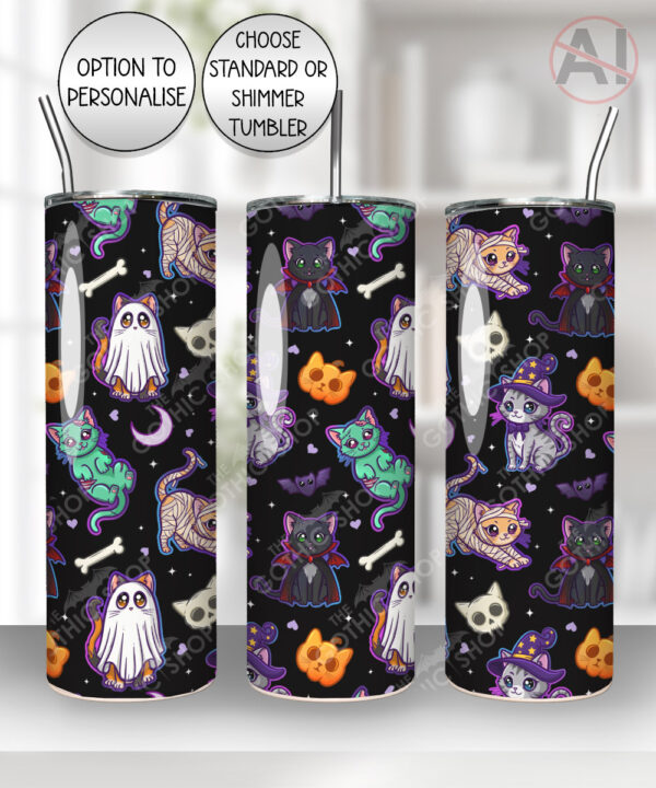 19699 spooky cats gothic halloween tumbler 2