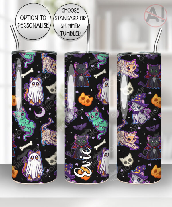 19699 spooky cats gothic halloween tumbler 3