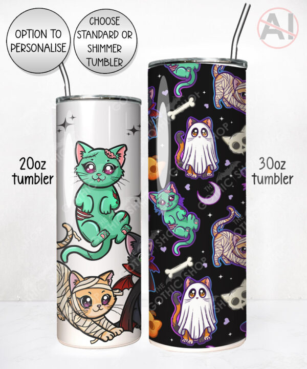 19699 spooky cats gothic halloween tumbler 5
