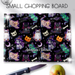 19702 spooky cats gothic halloween chopping board 3