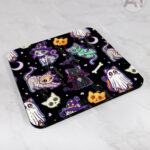19703 spooky cats gothic halloween coaster 2