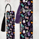 19706 spooky cats gothic halloween bookmark 1