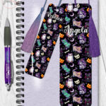 19706 spooky cats gothic halloween bookmark 2