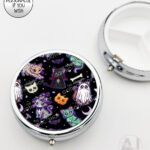 19710 spooky cats gothic halloween pill pot 1