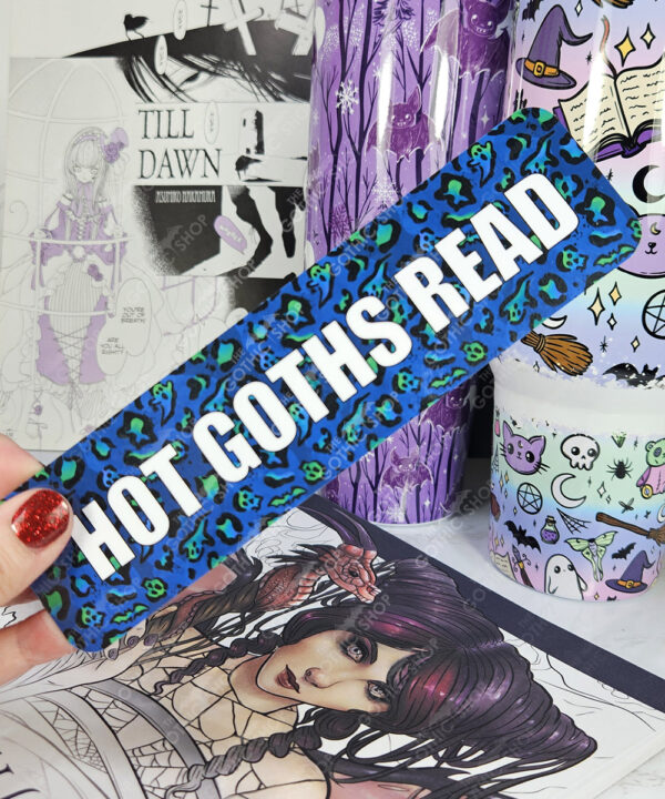 19715 gothic leopard print bookmrk 4
