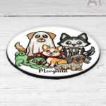 19718 personalised halloween dogs coaster 2