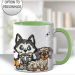 19718 personalised halloween dogs mug 2
