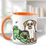 19718 personalised halloween dogs mug 3