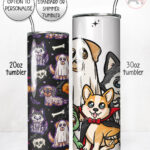 19719 personalised halloween dogs tumbler 1