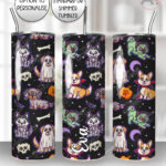 19719 personalised halloween dogs tumbler 2