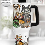 19721 personalised halloween dogs 40oz tumbler 2
